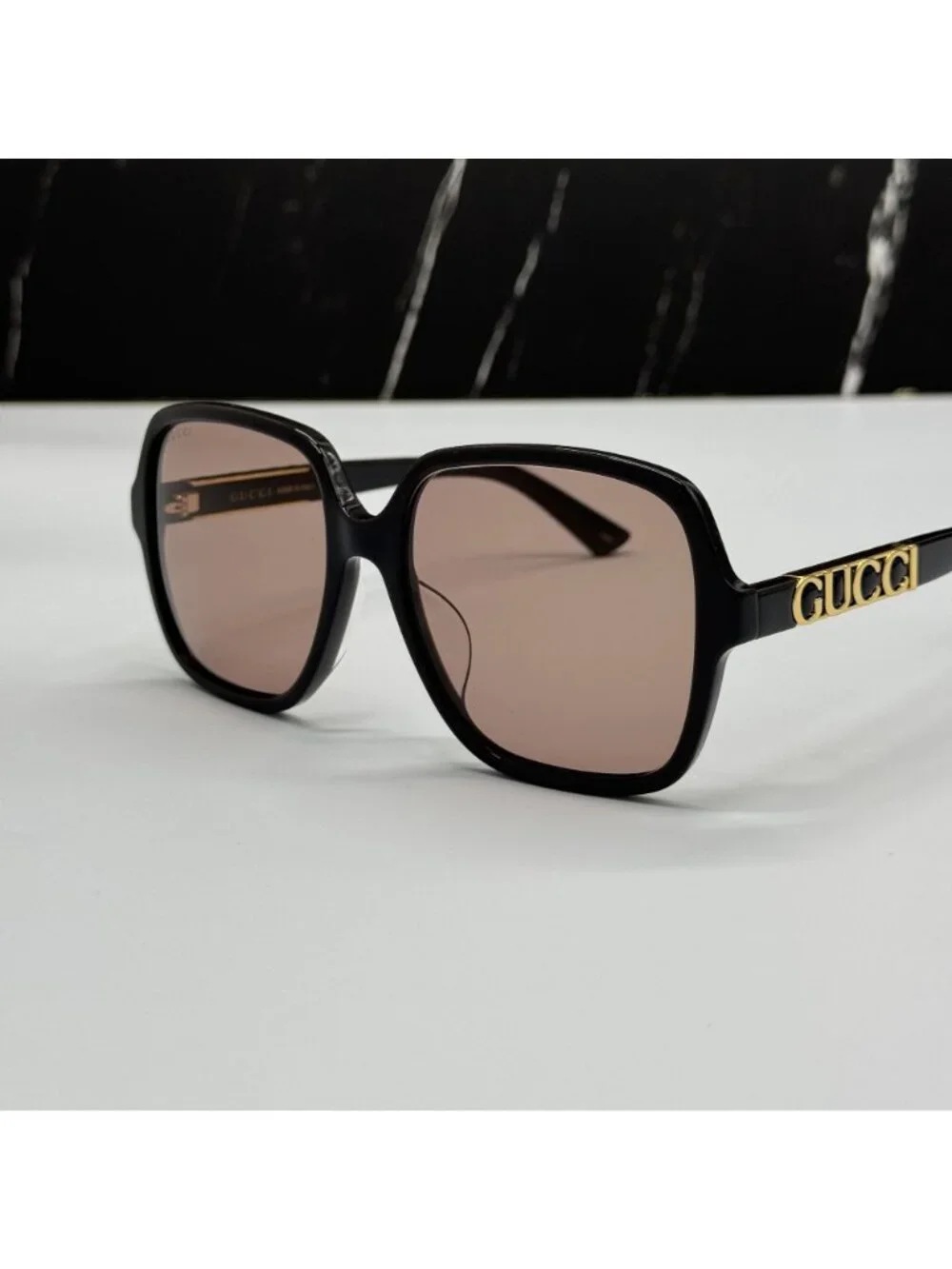 New Gucci GG1189SA 004 rown Square Women Sunglasses